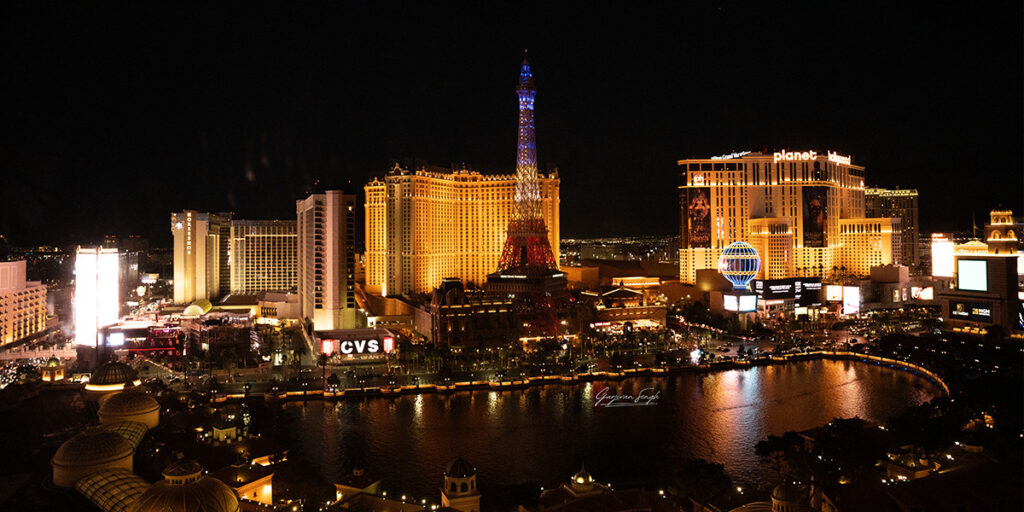 Night View of Las Vegas from our Hotel Room